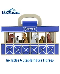 Breyer Horses Breyer Farms 1:32 Scale Stable Mate Play Set, 6 Piece