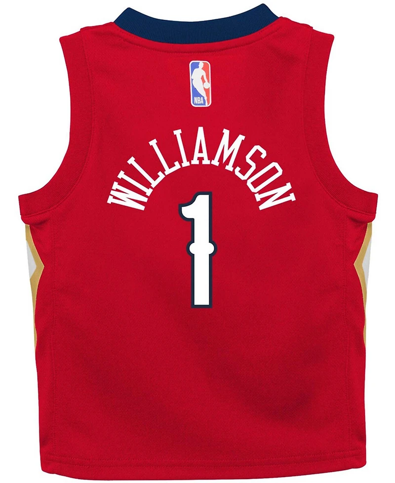 Toddler Girls and Boys Zion Williamson Red New Orleans Pelicans 2020/21 Jersey - Statement Edition