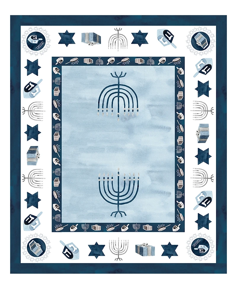 Happy Hanukkah Tablecloth, 70" x 84"