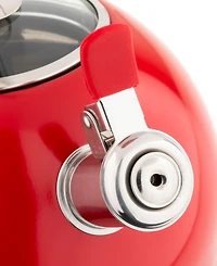 Viking Stainless Steel 2.6-Quart Black Tea Kettle with Copper Handle