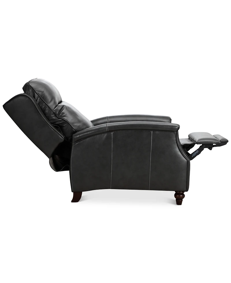 Closeout! Haizen 32" Leather Power Recliner, Created for Macy's