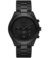 Michael Kors Men's Slim Runway Black Stainless Steel Bracelet Watch, 44mm