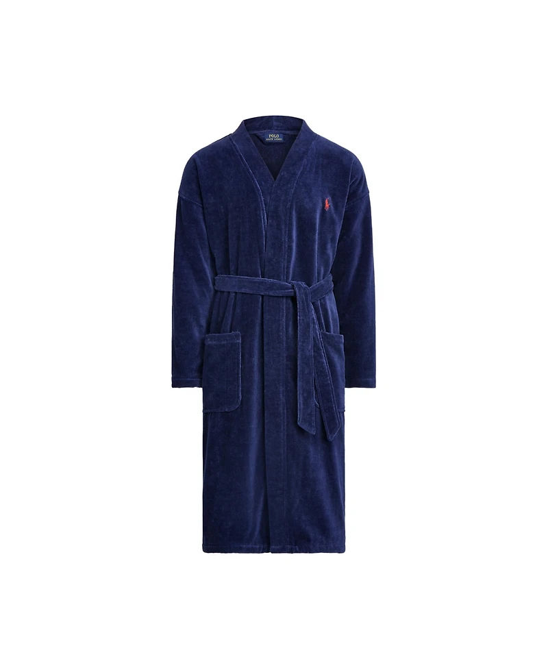 Polo Ralph Lauren Men's Sleepwear Soft Cotton Kimono Velour Robe