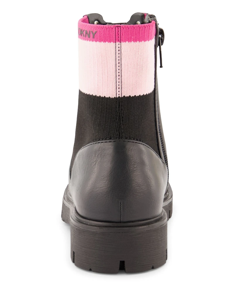 Dkny Little Girls Stassi Knit Moto Boots