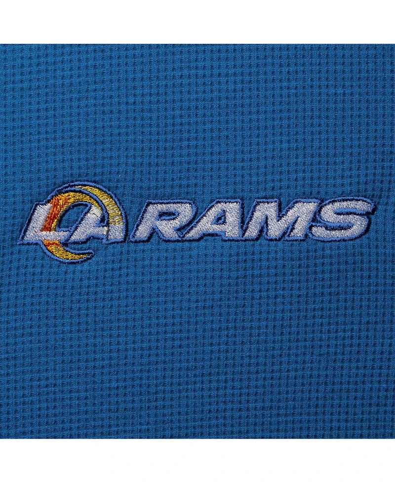 Men's Royal Los Angeles Rams Maverick Thermal Henley Long Sleeve T-shirt