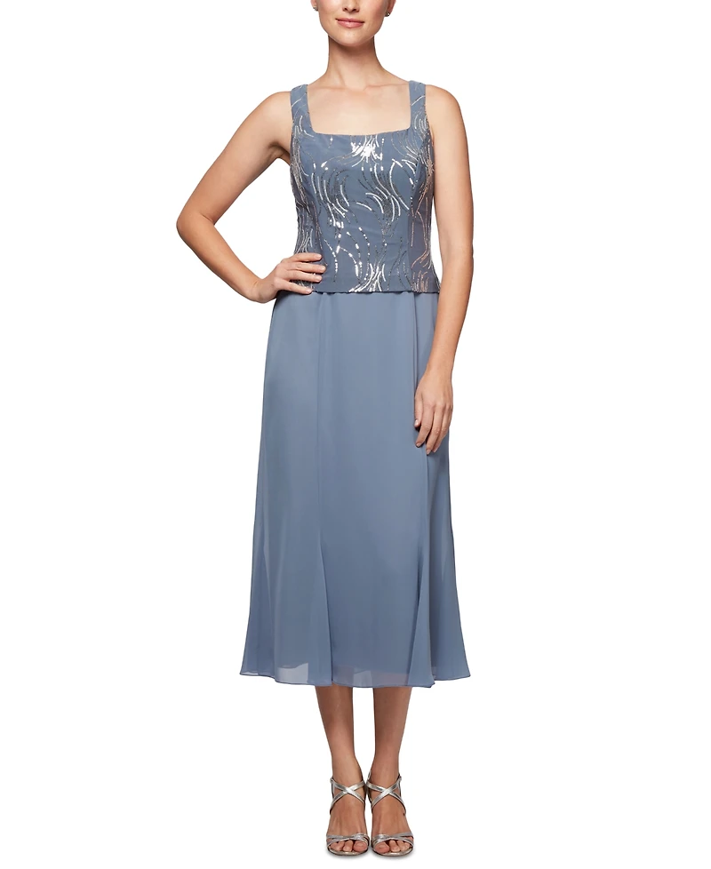 Alex Evenings Petite Midi Dress & Jacket