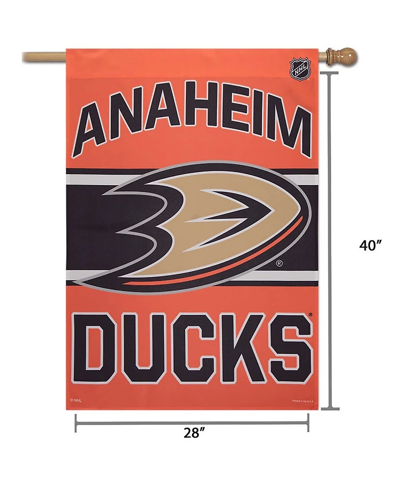 Multi Anaheim Ducks 28" x 40" Wordmark Single-Sided Vertical Banner