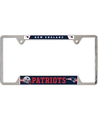 Multi New England Patriots Chrome Plated Metal License Plate Frame
