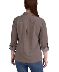 Women's 3/4 Roll Tab Shirt with Pockets