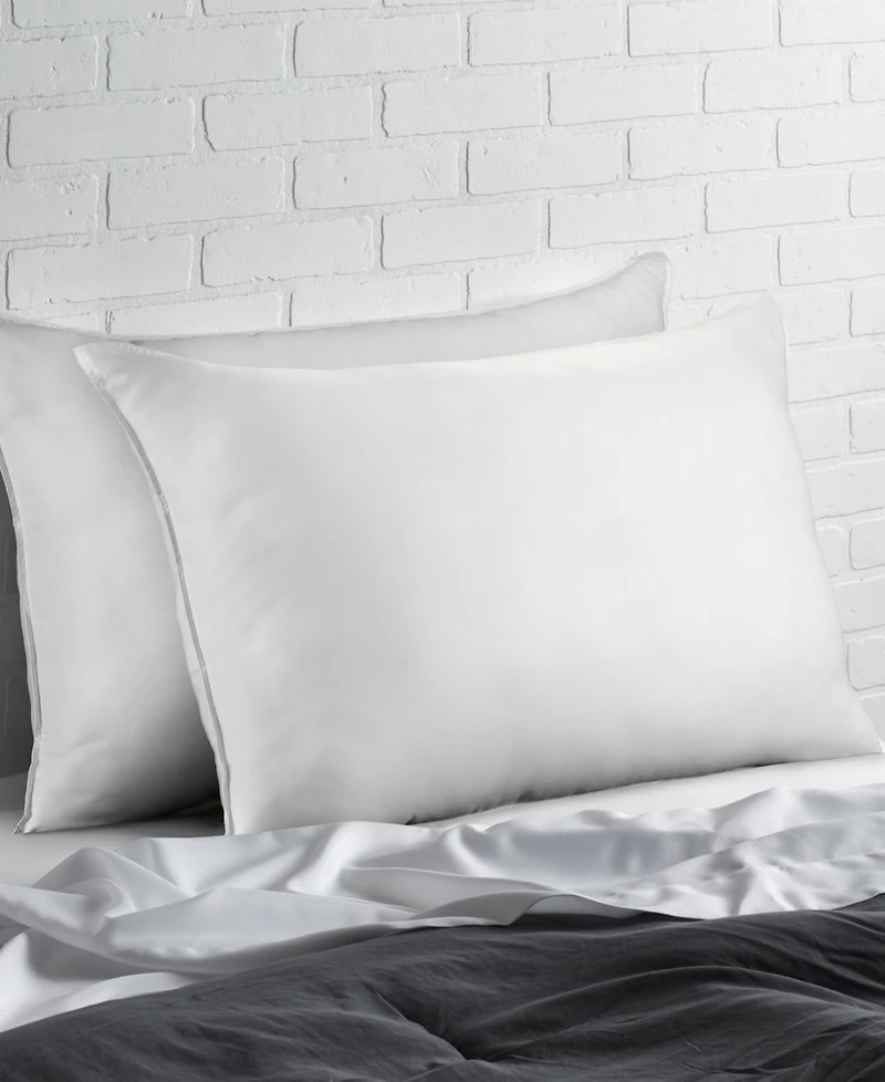 Ella Jayne Overstuffed Plush Allergy Resistant Gel Filled Side/Back Sleeper Pillow & Mattress Protector Set