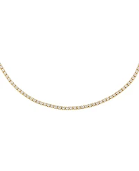 Thin Tennis Choker in 14k Gold Plated Over Sterling Silver