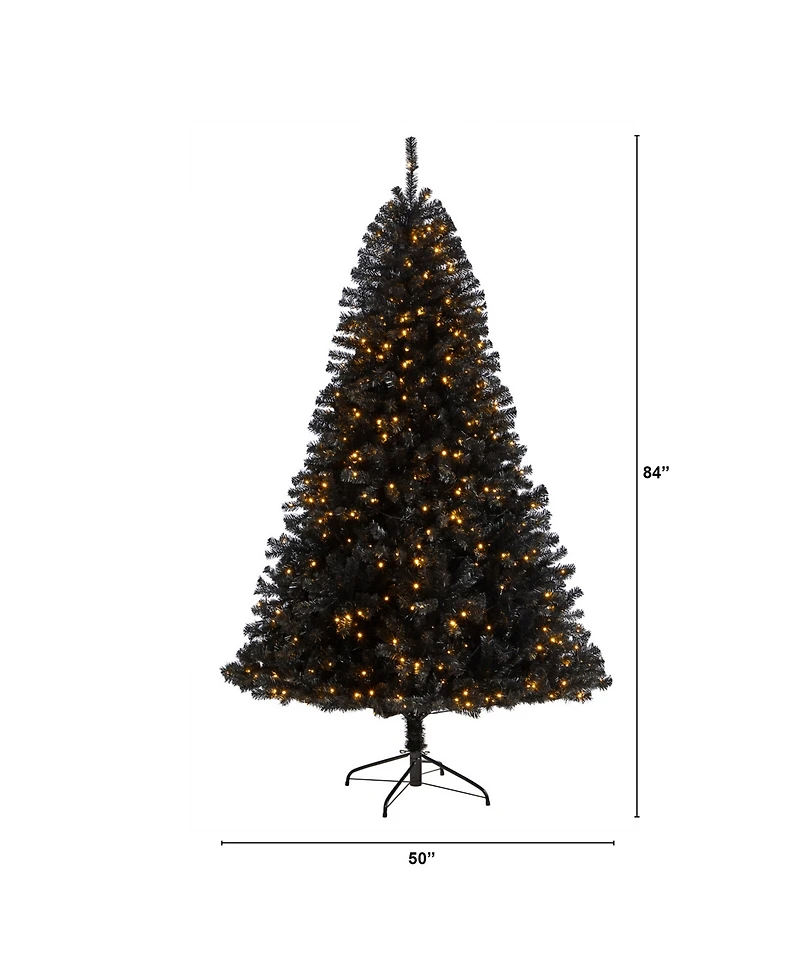 Artificial Christmas Tree with 500 Clear Led Lights and 1428 Tips, 7'