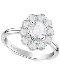 Art Carved Diamond Rose-Cut Oval Halo Engagement Ring (7/8 ct. t.w.) in 14k White, Yellow or Rose Gold