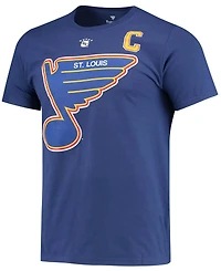 Men's Wayne Gretzky Blue St. Louis Blues Authentic Stack Retired Player Nickname Number T-shirt