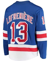 Men's Fanatics Alexis Lafreniere Blue New York Rangers Premier Breakaway Player Jersey