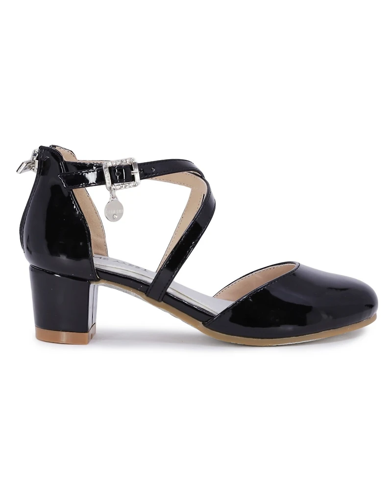 Nine West Little and Big Girls Mia Ankle Strap Dress Sandals