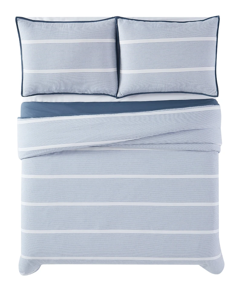 Brooklyn Loom Niari Yarn Dye Stripe 2 Piece Comforter Set, Twin Xl