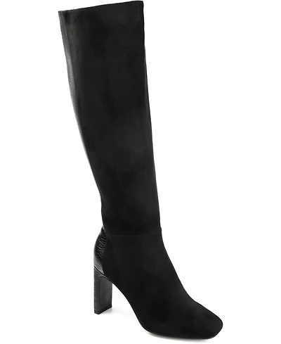 Journee Collection Women's Elisabeth Extra Wide Calf Knee High Dress Boots