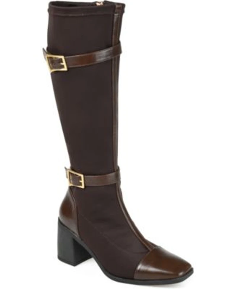 Journee Collection Womens Gaibree Regular Wide Calf Extra Wide Calf Knee High Boots
