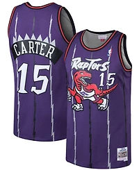 Men's Vince Carter Purple Toronto Raptors 1998-99 Hardwood Classics Swingman Jersey