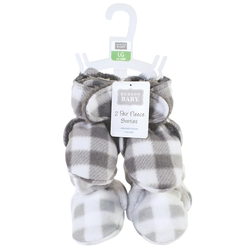 Hudson Baby Baby Boys Hudson Unisex Cozy Unisex Animal-Inspired Fleece Footwear Duo