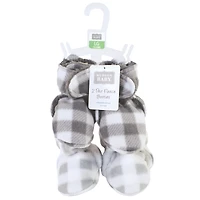 Hudson Baby Baby Boys Hudson Unisex Cozy Unisex Animal-Inspired Fleece Footwear Duo