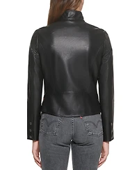 Levi's Women's Faux Leather Latch Collar Racer Jacket