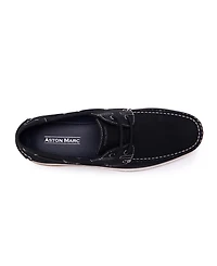 Aston Marc Men's Faux Nubuck Boat Shoes