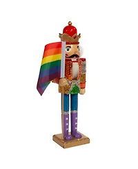 Kurt Adler 12" Wooden Gay Pride Nutcracker