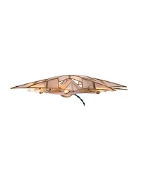 Kurt Adler 9.65" Ul 10-Light 8-Point Capiz Star Lighted Tree Topper