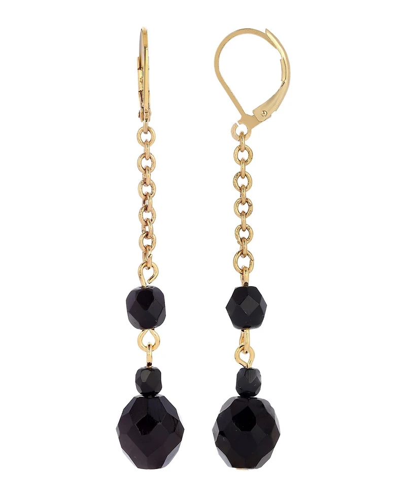 2028 Beaded Linear Earrings