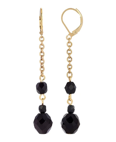 2028 Beaded Linear Earrings