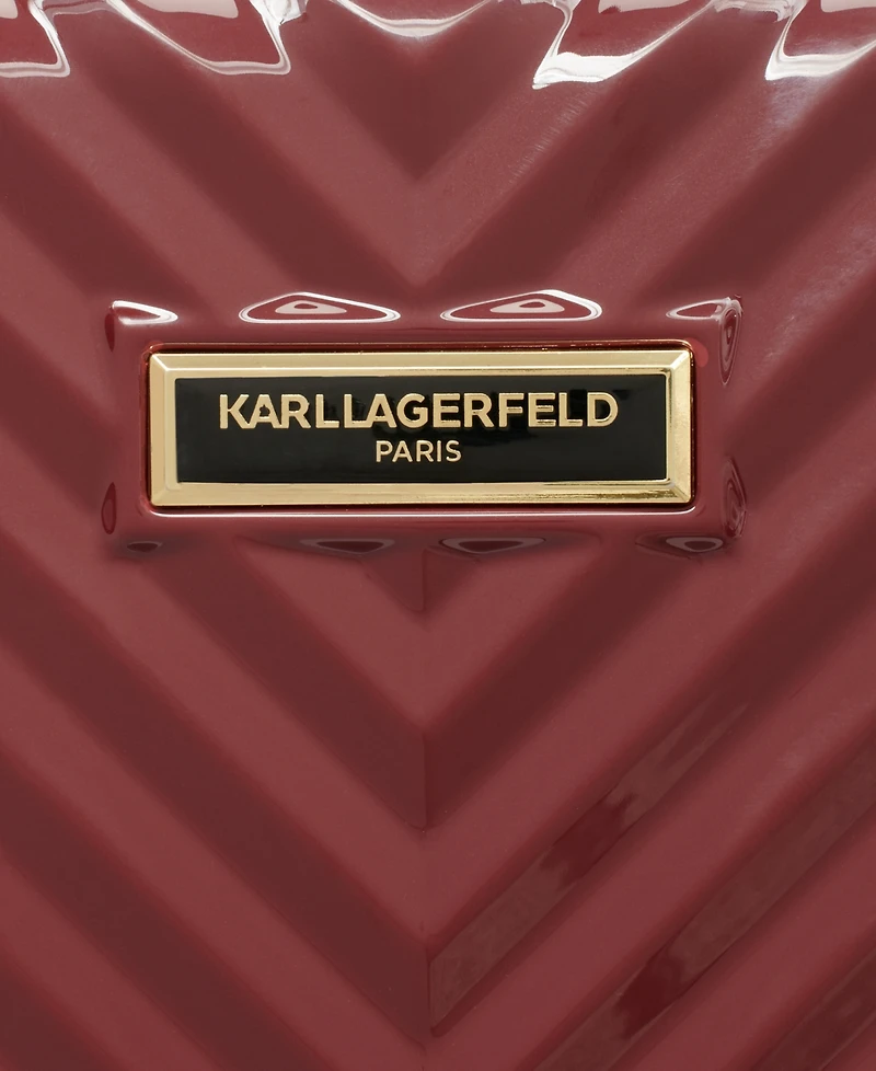 Karl Lagerfeld Chevron 25" Hardside Spinner