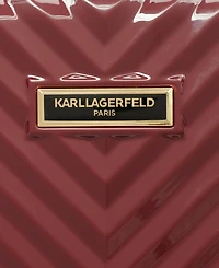 Karl Lagerfeld Chevron 25" Hardside Spinner
