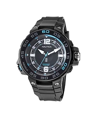 Nautica N83 Men's Black Polyurethane Strap Watch 48mm