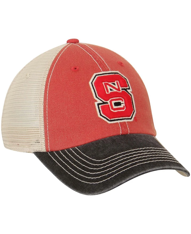 Men's Cream and Black Nc State Wolfpack Offroad Trucker Hat
