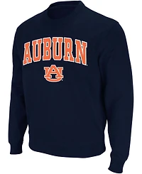 Colosseum Men's Auburn Tigers Arch and Logo Crew Neck Sweatshirt