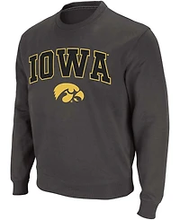 Colosseum Men's Iowa Hawkeyes Arch and Logo Crew Neck Sweatshirt