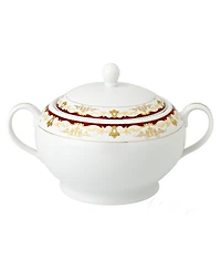 Lorren Home Trends La Luna Collection New Bone China Soup Tureen and Lid, Mabel Design
