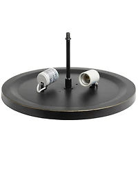 Lalia Home Crystal Glam 2 Light Ceiling Flush Mount