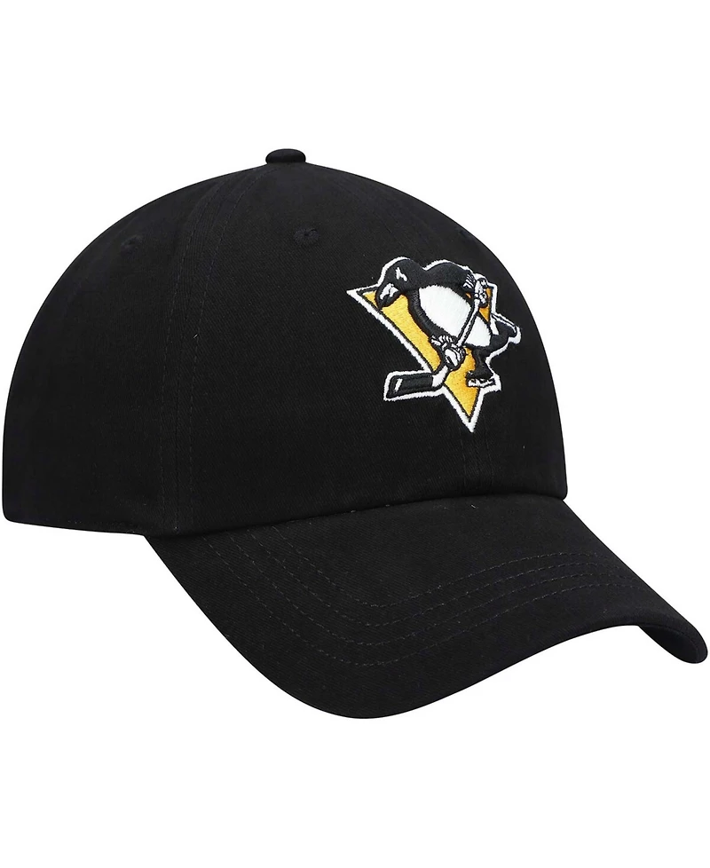 Women's Black Pittsburgh Penguins Team Miata Clean Up Adjustable Hat