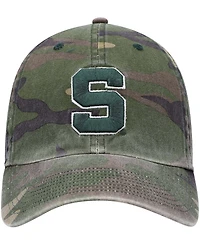 Men's Camo Michigan State Spartans Clean Up Core Adjustable Hat