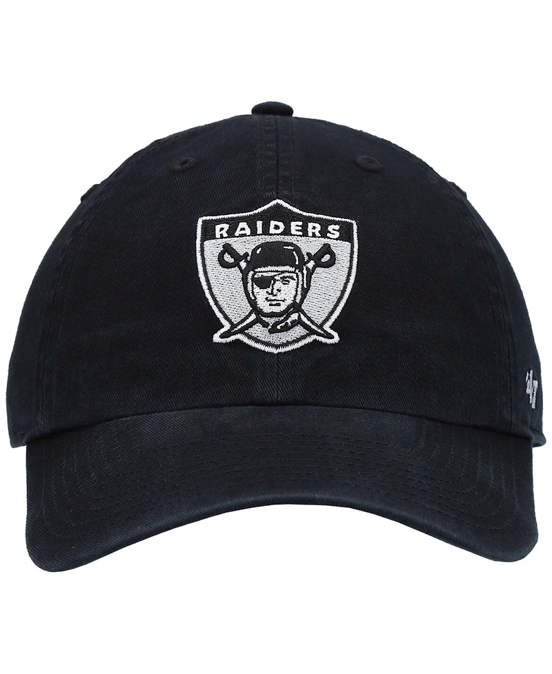 Men's Black Las Vegas Raiders Clean Up Legacy Adjustable Hat
