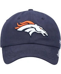 Women's Navy Denver Broncos Miata Clean Up Primary Adjustable Hat