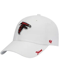 Women's White Atlanta Falcons Miata Clean Up Logo Adjustable Hat