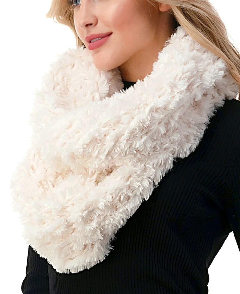 Marcus Adler Women's Ombre Faux Fur Ultra Soft Infinity Scarf