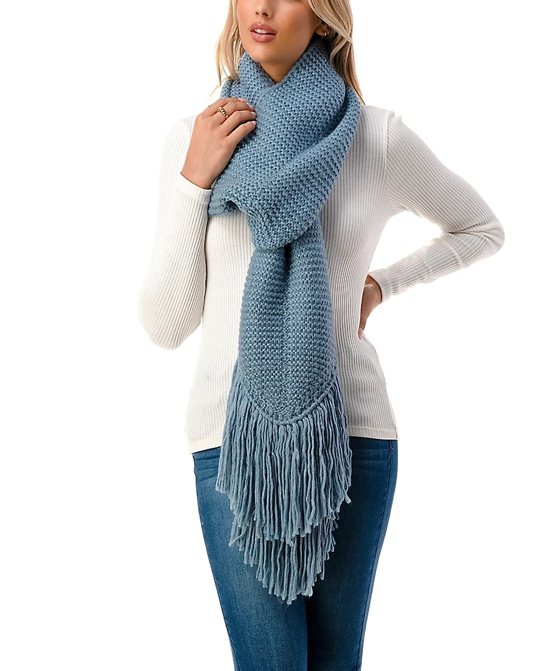 Marcus Adler Women's Ultra Soft Fringe-Trim Winter Scarf
