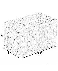 Water Hyacinth Wicker Rectangular Tissue Box Cover