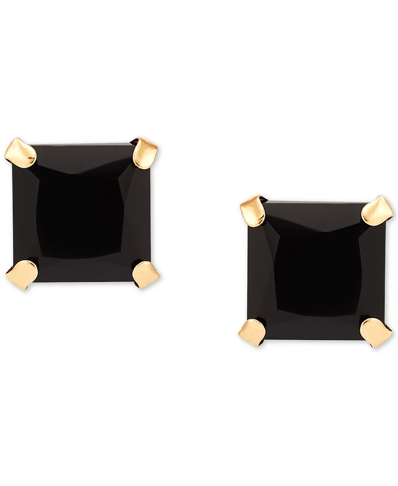 Onyx Stud Earrings in 14k Gold