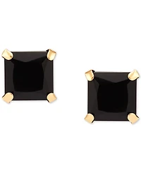 Onyx Stud Earrings in 14k Gold